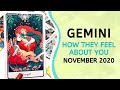 GEMINI LOVE ❤️ They're Not Telling You Everything... ~ How They Feel About You Tarot Nov 2020
