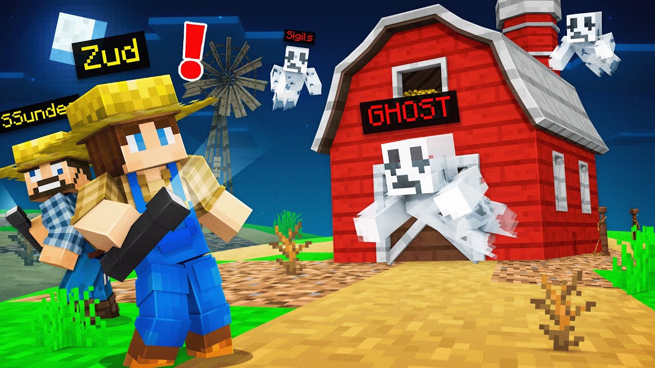 Finding a Haunted Farm in Minecraft... (Phasmophobia)