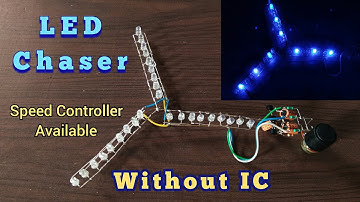 LED Chaser | Running led chaser | How to make led chaser using BC 547 | led chaser kaise banaye ||