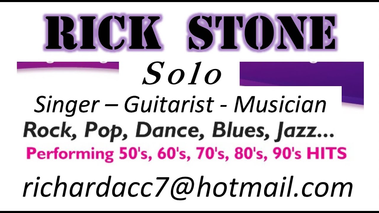 Rick Stone Promo Solo Singer Guitarist Musician