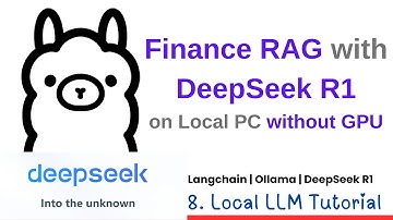 Build Finance RAG Locally with DeepSeek R1-1.5B without GPU