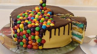 Торт с M&M`s и Skitties делаем сами на День рожденье!