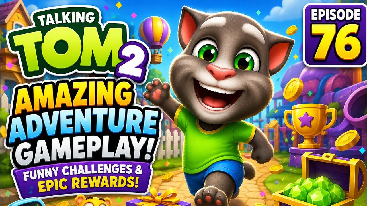 Talking Tom 2 Amazing Adventure Gameplay | Funny Challenges & Epic Rewards | Episode 76