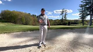 The cut shot bunker technique for high soft floating bunker shots. 10th Hole GlenArbor Golf Club.