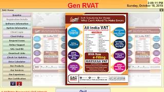 Free Demo of R-VAT (Rajasthan VAT) E-Filing Software [Discontinued] screenshot 2