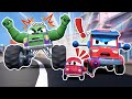 TRUK LABA-LABA Super dan truk bayi vs Truk Monster Jahat | Penyelamatan Mobil &amp; Truk untuk Anak-Anak