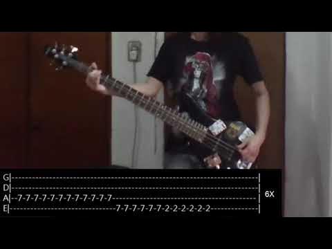 The Strokes - You Only Live Once BASS COVER + PLAY ALONG TAB + SCORE 