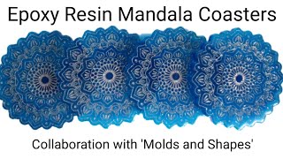 Epoxy Resin Mandala Coasters with 'Molds and Shapes'