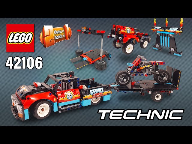 lego technic - Stunt Show Truck & Bike (42106) - Label Emmaüs