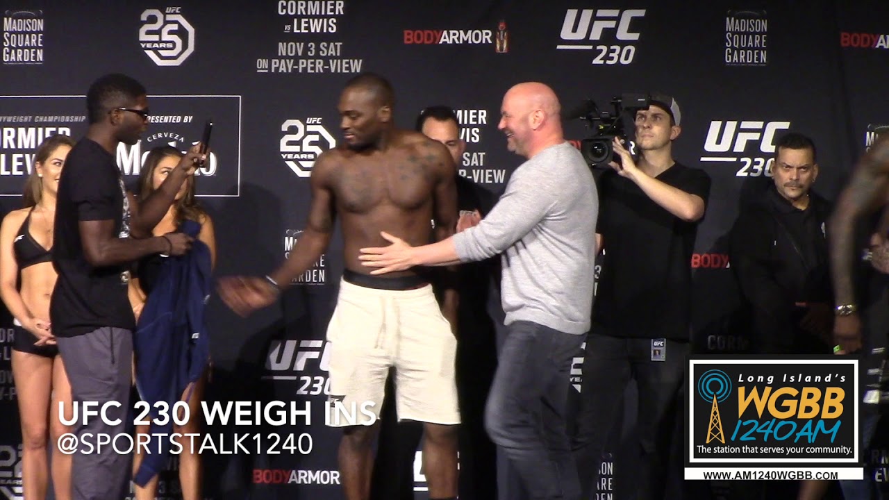 UFC 230 Ceremonial Weigh In