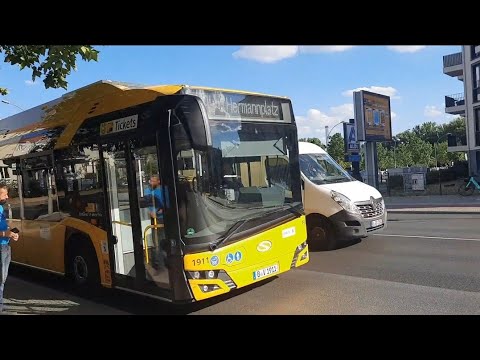 Bus 194 mitfahrt von Wönnichstr. nach Hermannplatz mit den Solaris