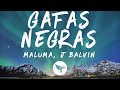 Maluma, J Balvin- Gafas Negras (Letra/Lyrics)