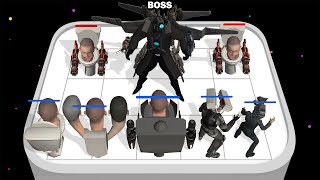 FUSION WAR: Skibidi vs Kamera - Merge Toilet Monster Boss Fight ★ Merge Battle Simulator