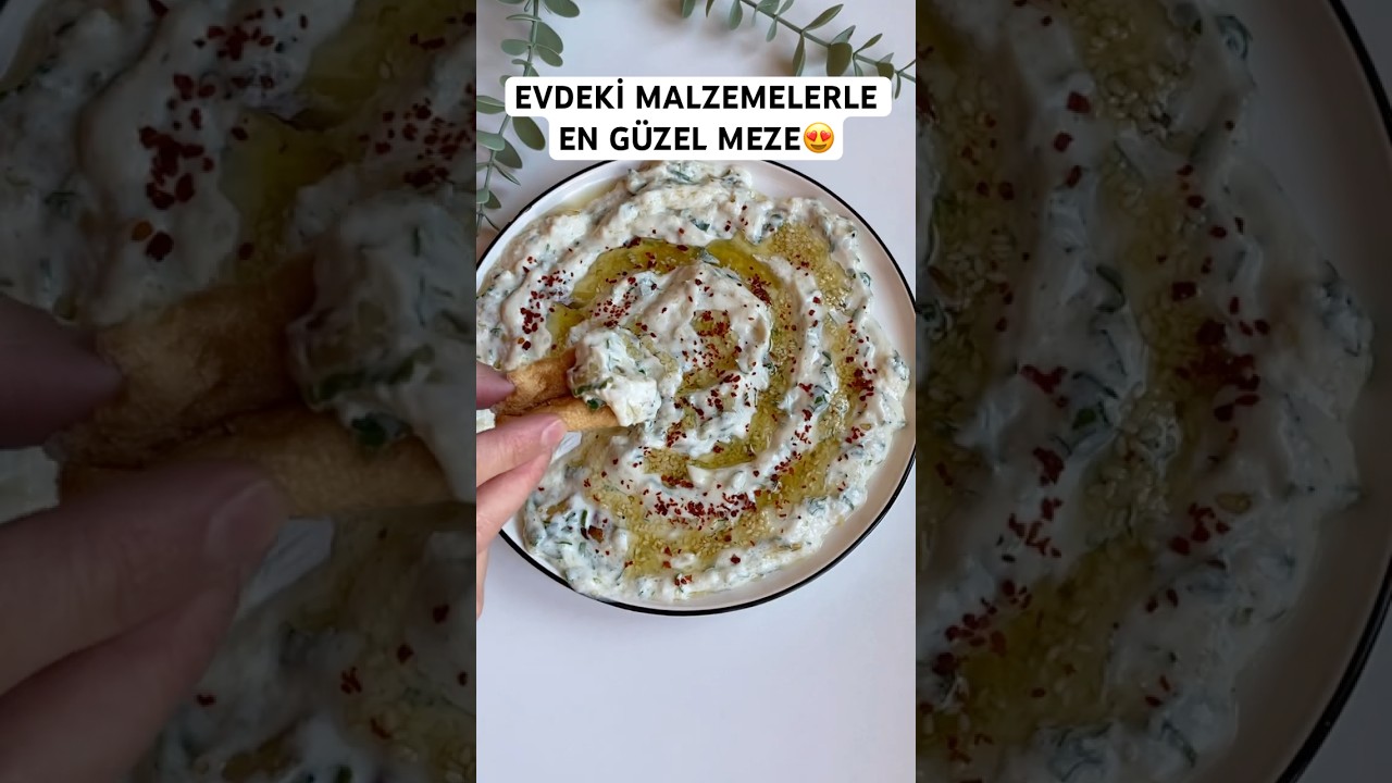 Bu mezeyi deneyin❤️ #meze #mezetarifleri #yemek #pratiktarifler #tarif #ramazan #iftar #sarımsaklı
