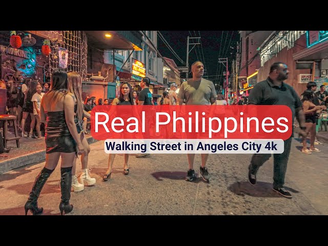 BUSY Walking Street Angeles City Philippines | DJI Osmo Pocket 3 4k60p class=