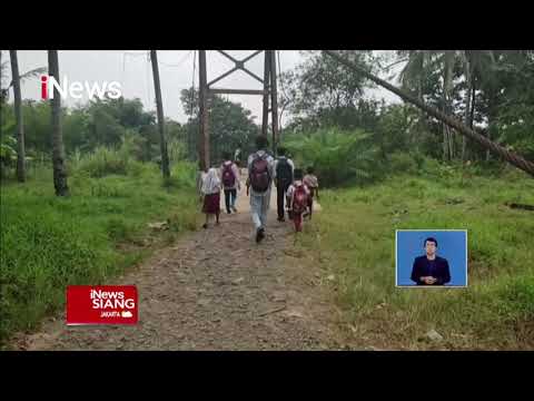 Jembatan Penghubung Putus, Pelajar di Pandeglang Tak Bisa Sekolah #iNewsSiang 19/10