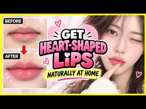 🪸 NATURAL HEART SHAPED LIPS! 🌸 10 Min At-Home Lip Exercise for Girls 🌸