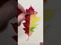 Watercolor Painting of a Red Fall Leaf #watercolor #leafpainting #autumn #paintingtutorial