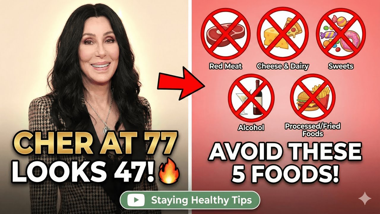 Cher (77) still looks 47 🔥 She Avoids Top 5 Foods and Doesn't Get Old!
