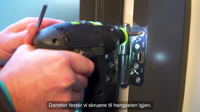 Justere ytterdør hengsler - Få din dør til å fungere perfekt igjen