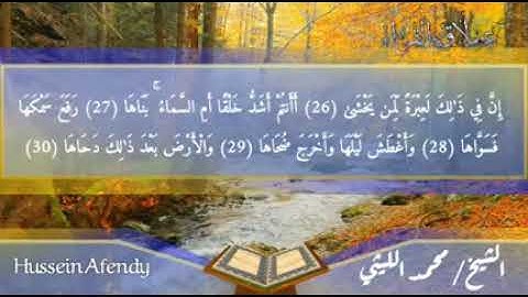 سورة النازعات وفاة الأستاذ عبدالقادر الزنفلي الشيخ محمد الليثي ط