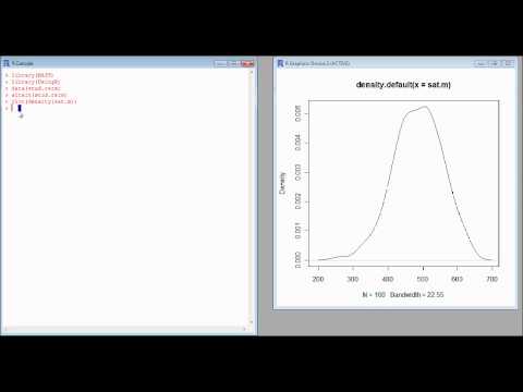 How to plot density and qq plots using the program R