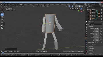 BASIC PARENTING AND OBJECT MANIPULATION WITHOUT RIGGING TUTORIAL BLENDER 2.8