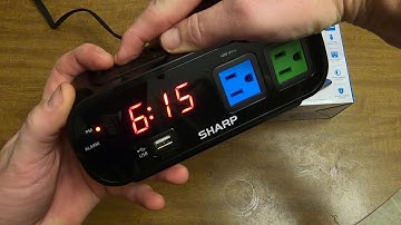How to quickly set the Alarm and Clock Sharp SPC137 Alarm Clock