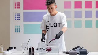 WATCH EDISON CHEN DIP DYE THE CLOT x FRAGMENT DESIGN x NIKE DUNK IN HIS FAVORITE COLORS