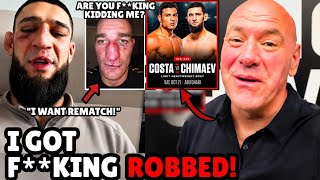 Dana White SHUTS DOWN Khamzat Chimaev's REMATCH with Strickland, Chimaev vs Costa CONFIRMED at 205!