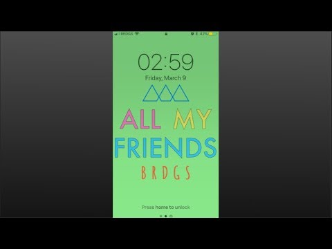 BRDGS - All My Friends (Official Lyric Video)
