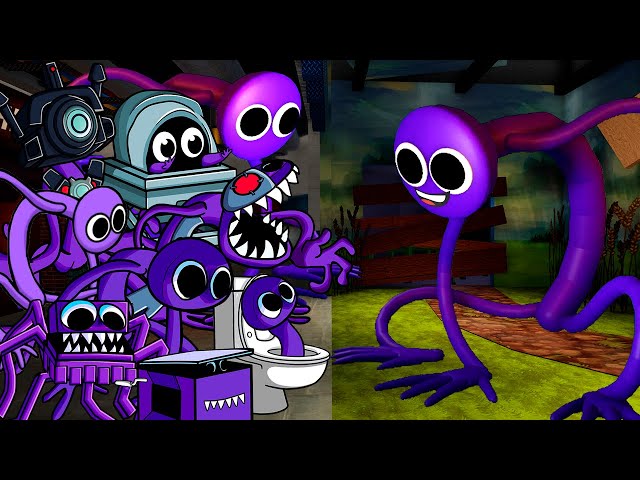 Purple Rainbow Friends All Phases VS Purple Friday Night Funkin
