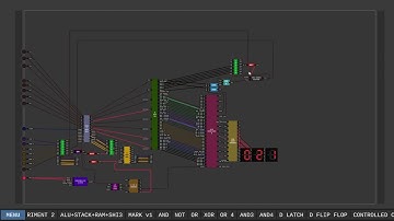 Digital Logic Sim. 8 BIT Computer. Another attempt at a good Control Unit.