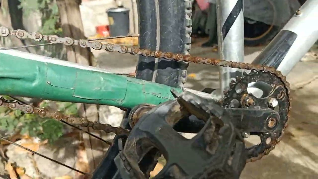 Diy Chain Tensioner from broken RD/rear derailleur mountain bike YouTube