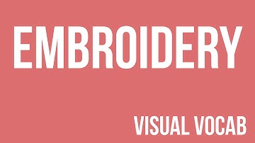 Embroidery defined - From Goodbye-Art Academy