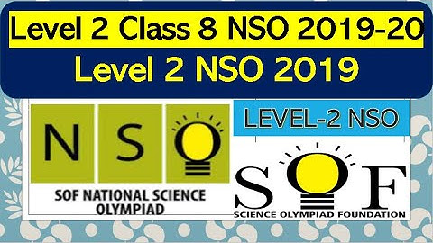 Level 2 NSO Class 8 SOF 2019-20 Science Olympiad solved paper Science #olympiad #nso #sof #level2