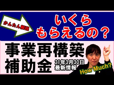 【事業再構築補助金2】お金はどのくらいでるの？あなたの会社の補助金の金額について解説します。【かんたん解説】