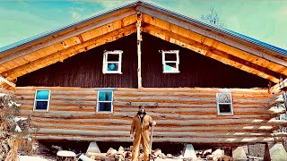 One man Building His Dream Cabin Alone in the Woods by Tribe of David 181,281 views 1 year ago 10 minutes, 19 seconds