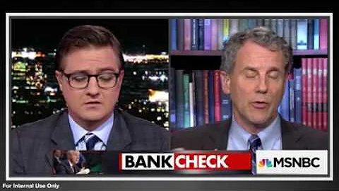Sen Brown Shines Light on Wells Fargo's Gross Misuse of Customers' Private Information- MSNBC Sep 20