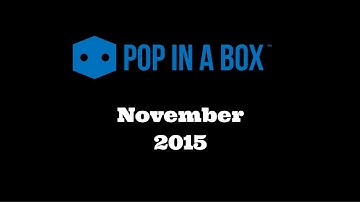 Unboxing: Pop-in-a-Box November 2015