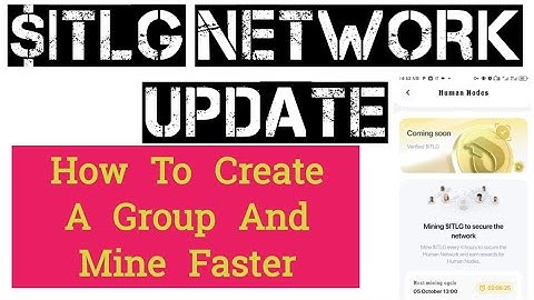 $ITLG Netwerk Airdrop Update | Hoe maak je sneller een groep aan en min je sneller ⚡