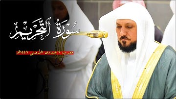 تلاوة تسلُب الألباب من الشيخ د. ماهر المعيقلي لأواخر سـورة التحريم | مغرب الإثنين ٢-٥-١٤٤٦هـ