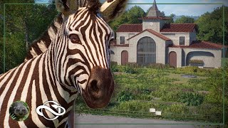 Building a ZEBRA & ORYX Mixed Enclosure in Oakwood Zoo! | Planet Zoo