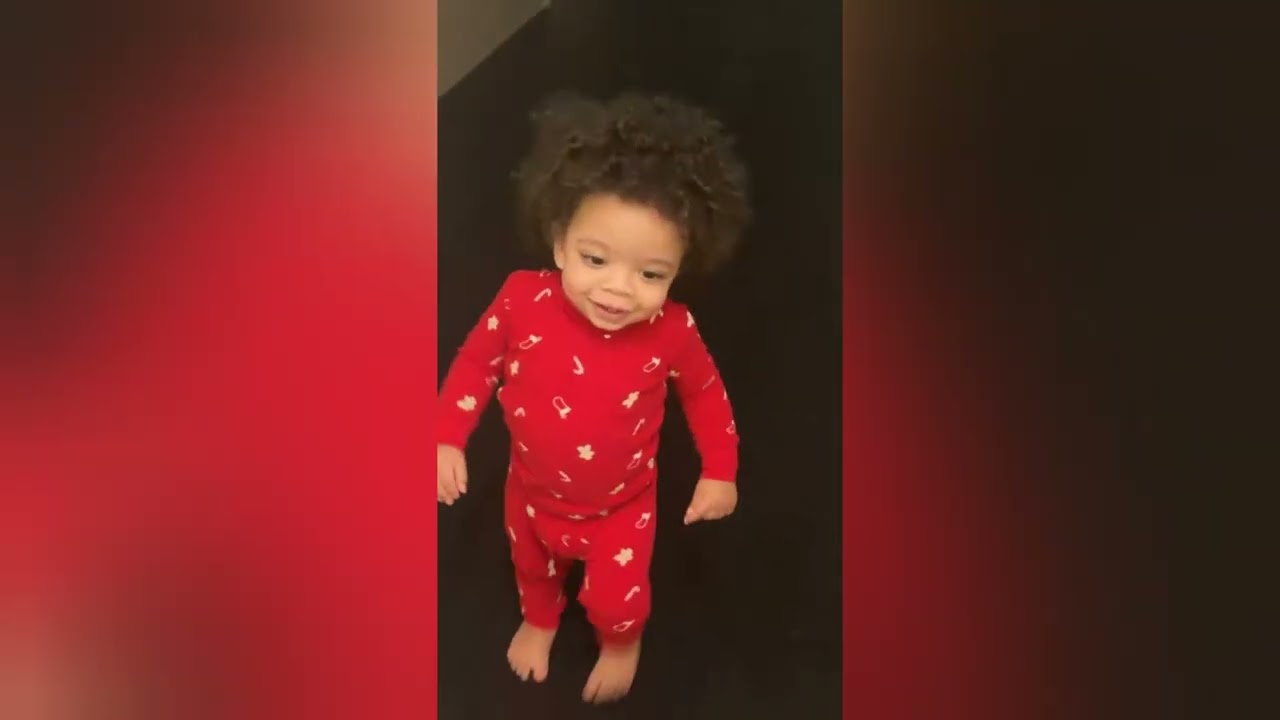 King Harris son king jr, running around the house while faking crying 😢 to get what he wants 