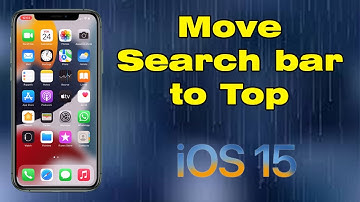 How to move search bar to top ios 15 ( Safari search bar)