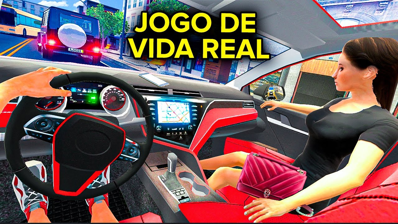 Jogo VIDA REAL com Carros e Trabalho com Volante G27 