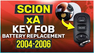 2004, 2005, 2006 Scion xA Key Fob Battery Replacement