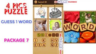 4 Pics Puzzle: Guess 1 Word | Package 7 | Level 1 - 50 | All Answers | Walkthrough screenshot 4