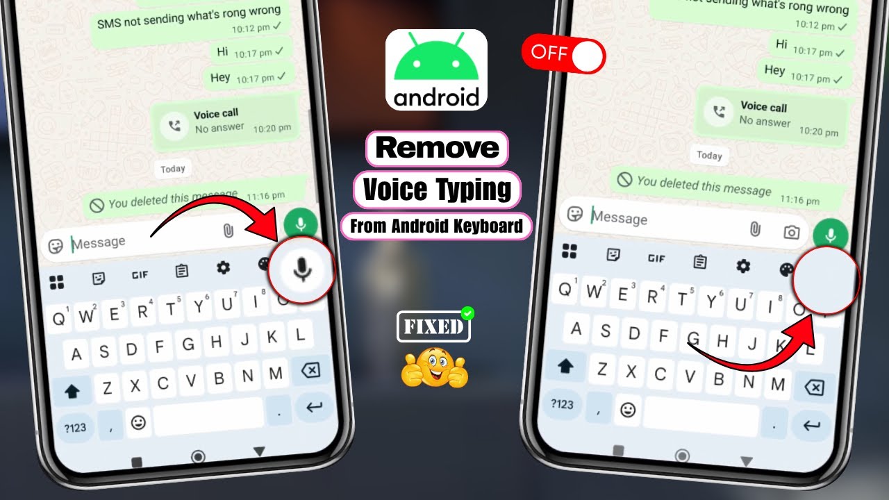 How to Remove Voice Typing from Android Keyboard - YouTube