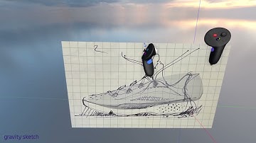From 2D thumbnail to 3D final sketch | Footwear design in Gravity Sketch